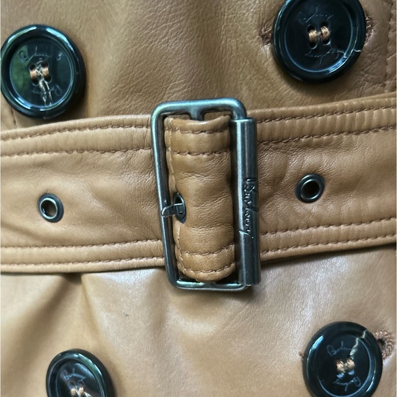 Burberry London Lambskin Leather Trench Jacket - Picture 6 of 16